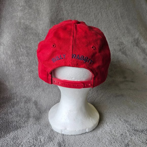 Vintage Trix snap back ball cap red embordered Silly Rabbit Made in USA - Picture 3 of 12
